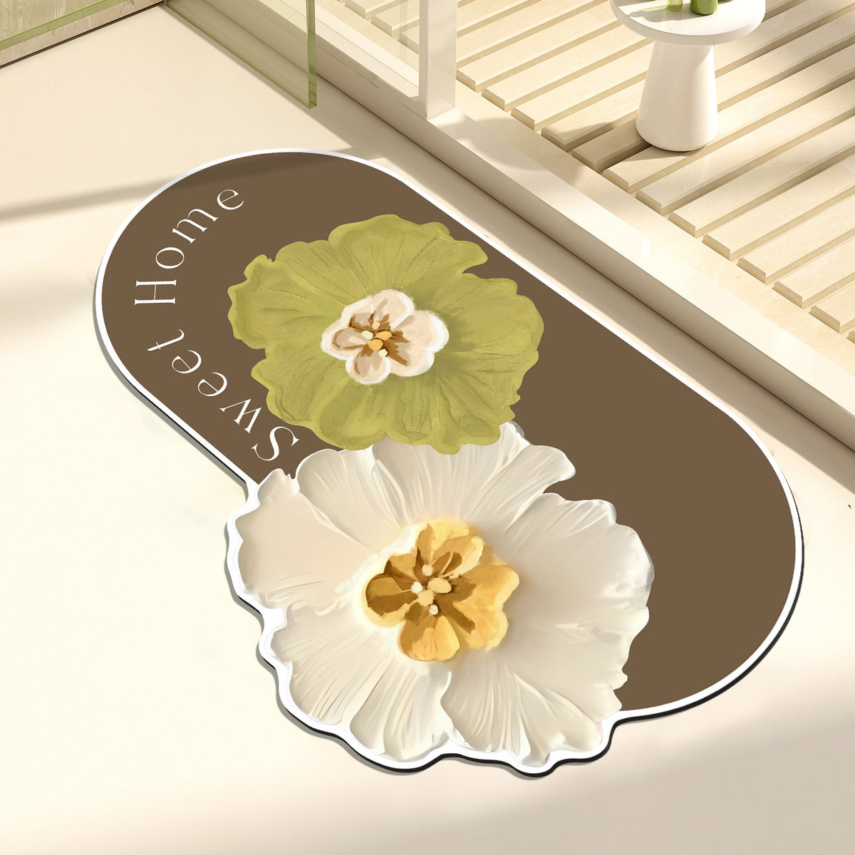 Künstlerische Blumendekorationsmatte