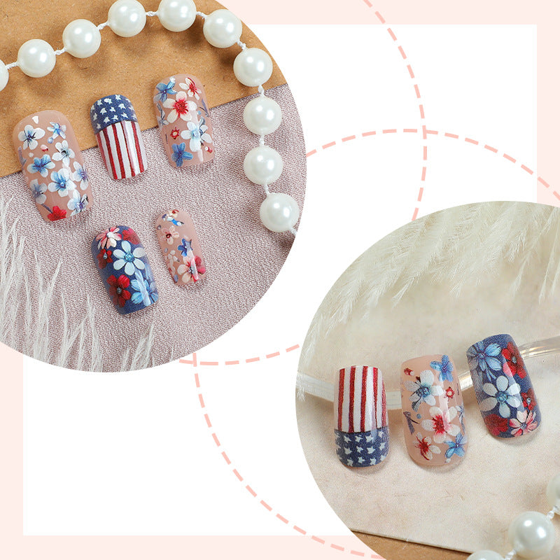 Dekoratives Floral Press-On Nagelkunstset Brehn 1788496018