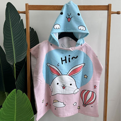 Kinder Haifisch-Design Kapuzenhandtuch Poncho Brehn
