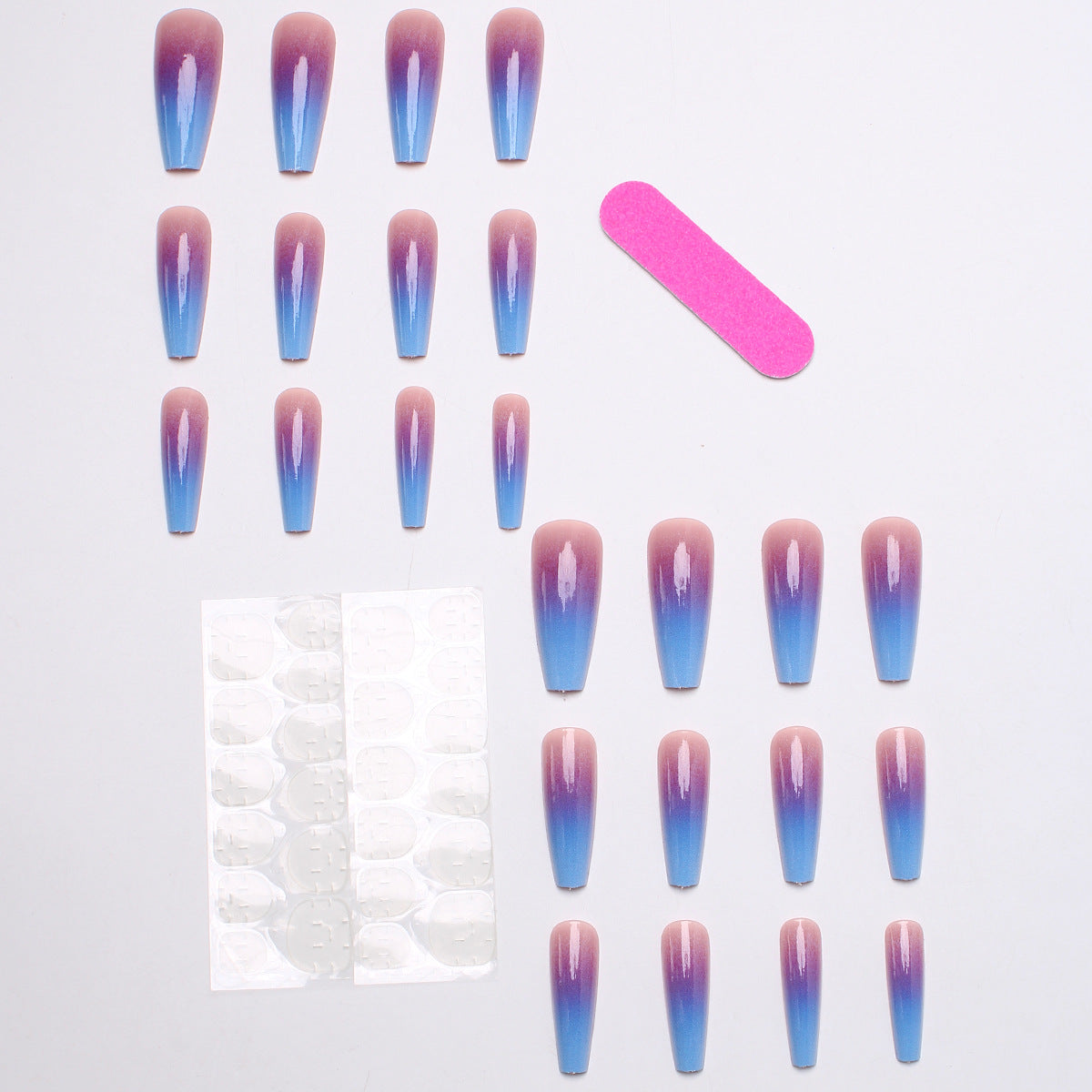 Ombre Press-On Nagelverlängerungen Brehn