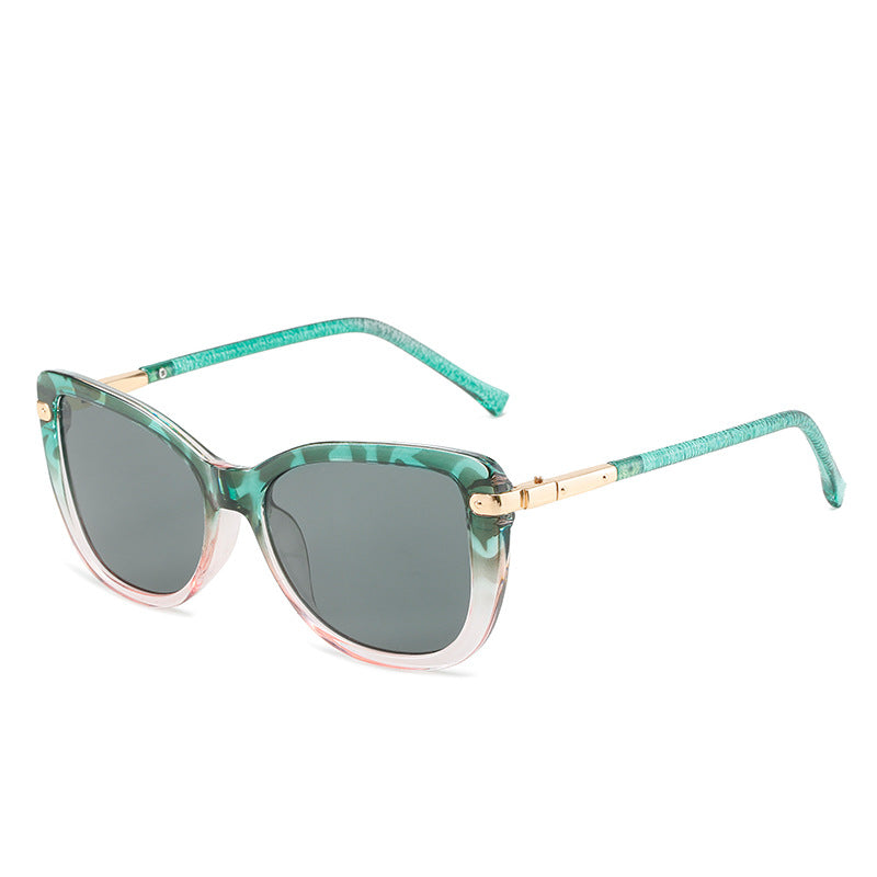 Damen Modische Katzenaugen-Sonnenbrille mit luxuriösem Rahmen Brehn