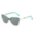 Damen Modische Katzenaugen-Sonnenbrille mit luxuriösem Rahmen Brehn