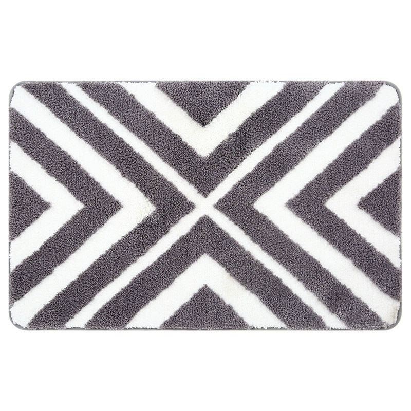 Moderne geometrische Badezimmermatte Brehn