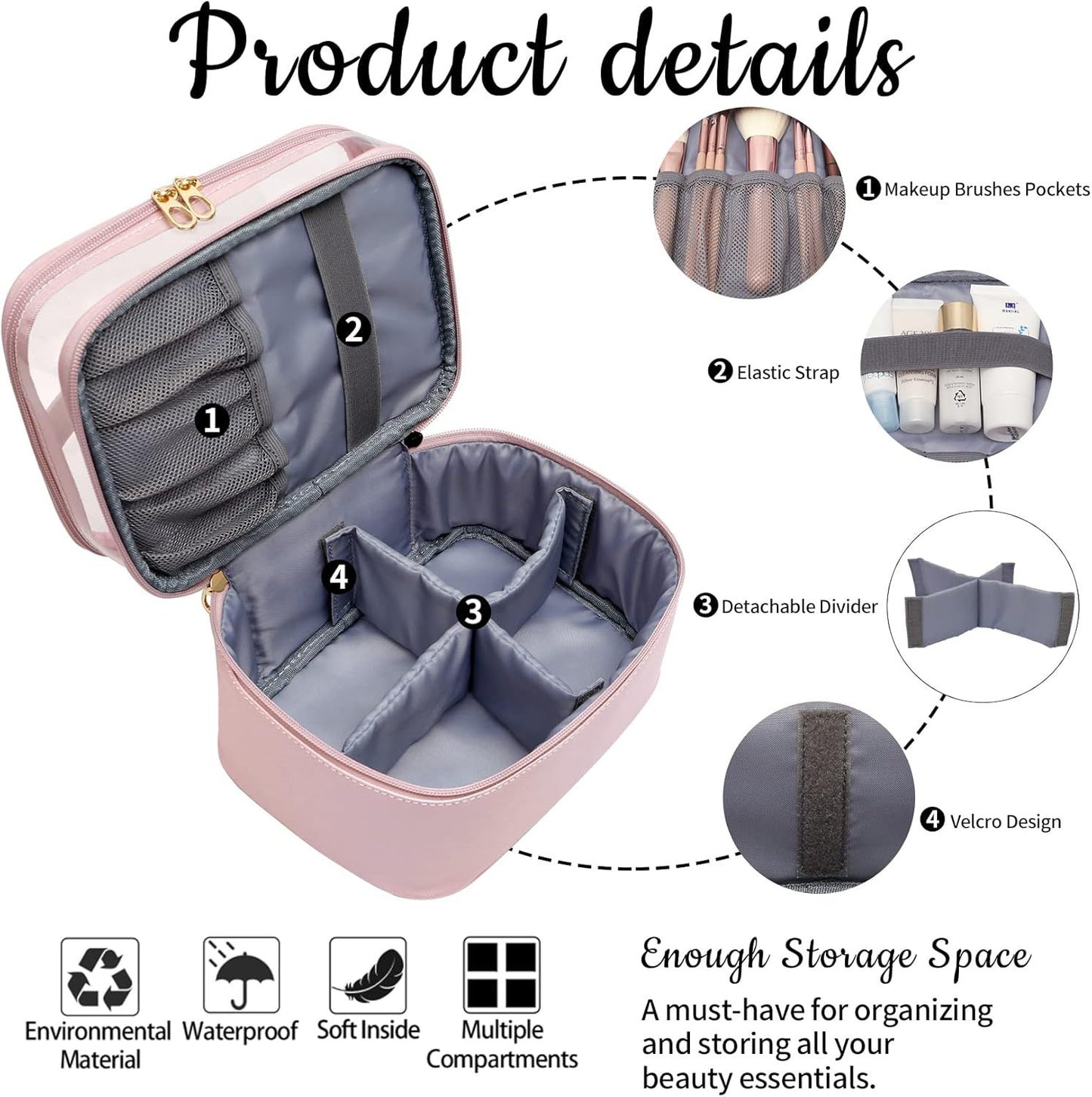 Kosmetik Organizer mit Doppeltem Fach Brehn