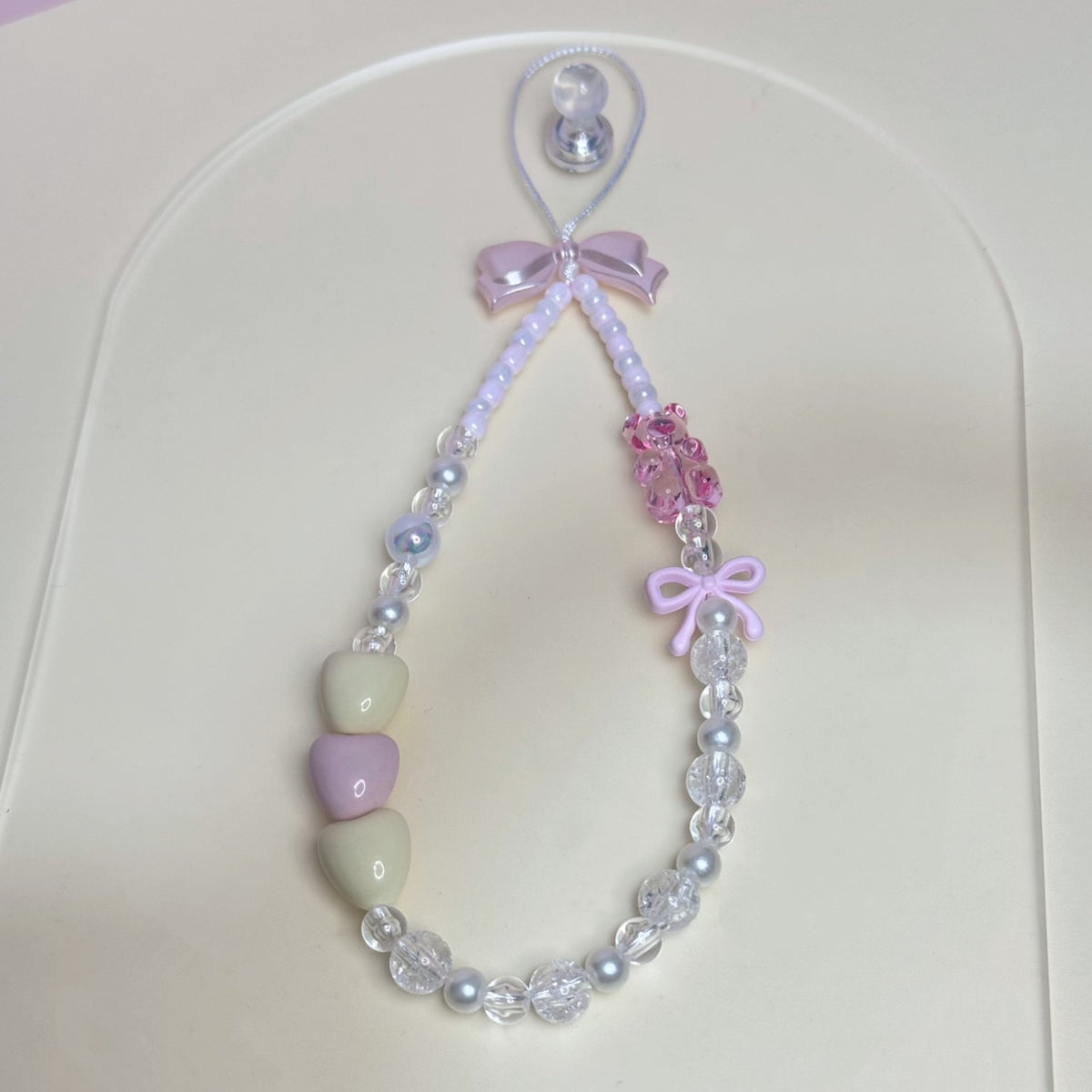 Perlen Charm Handyband Brehn
