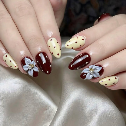 Elegante 3D Blumen Akzent Nagelkunst Erweiterungen Brehn 1789713235