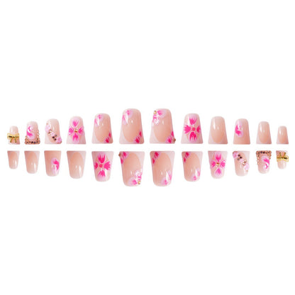 Dekorative florale Press-On-Nagelkunstverzierungen Brehn