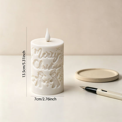 Festliche Weihnachtskerze