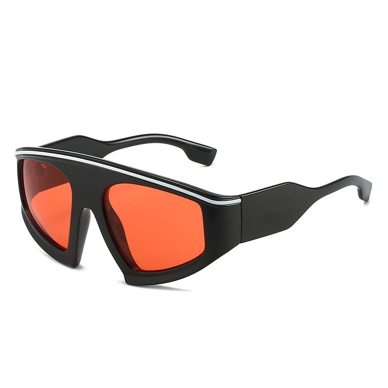 Damen Sportliche Sonnenbrille mit stylischem Rahmen und großen Linsen Brehn