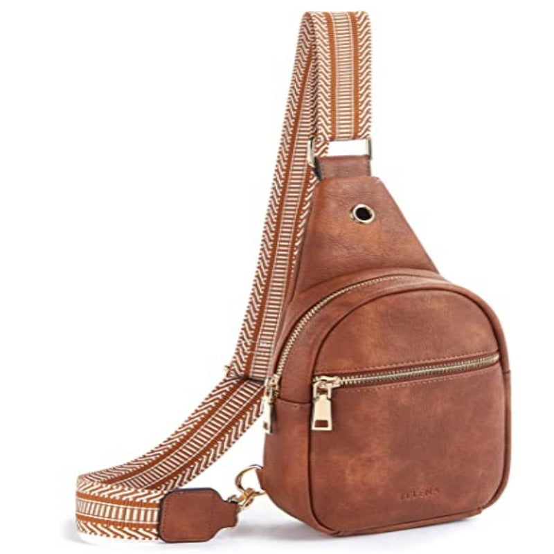 Modische Slingtasche Aus Hochwertigem Material mit Verstellbarem Schultergurt Brehn