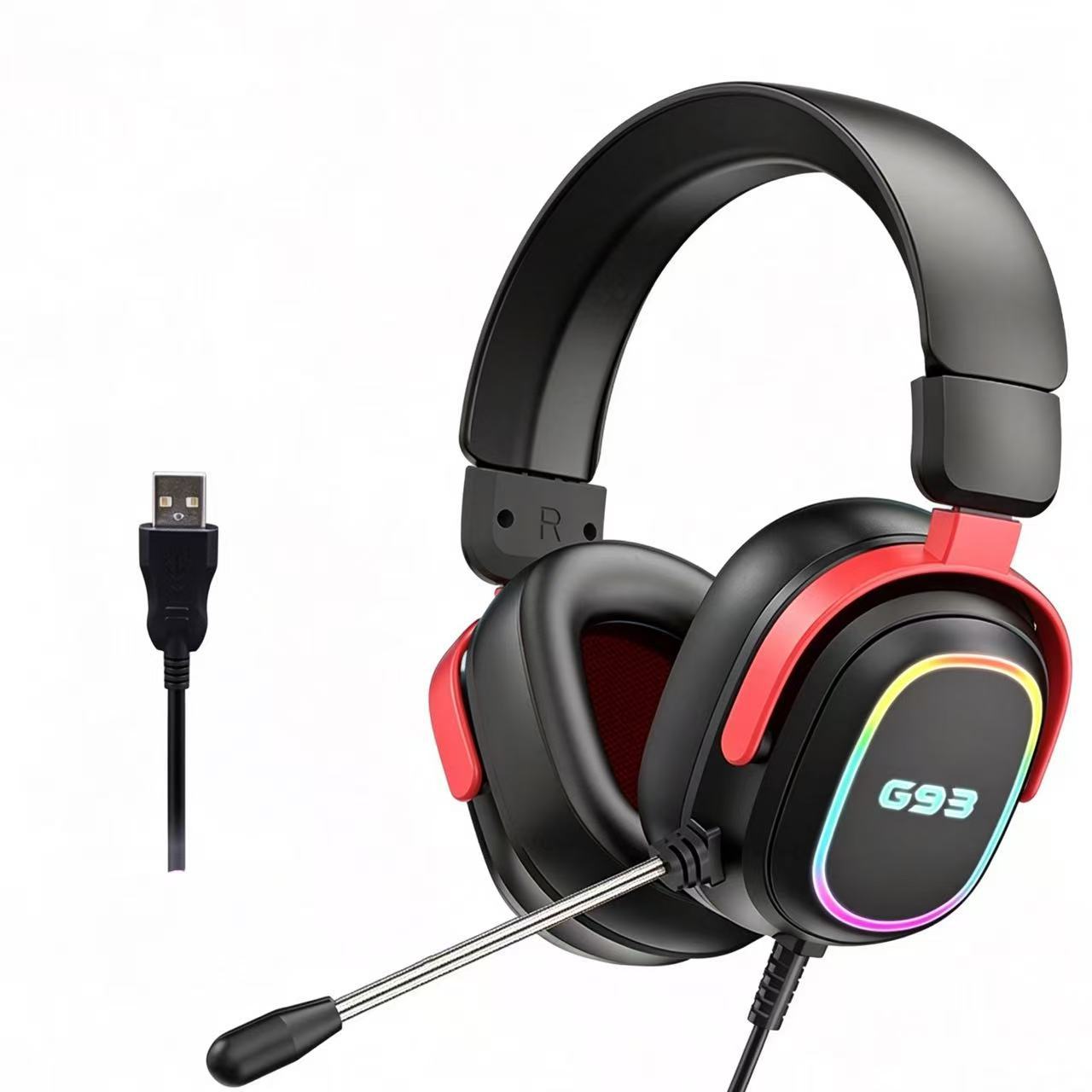 Gaming-Headset mit Rgb-Hintergrundbeleuchtung und Bequemer Polsterung Brehn