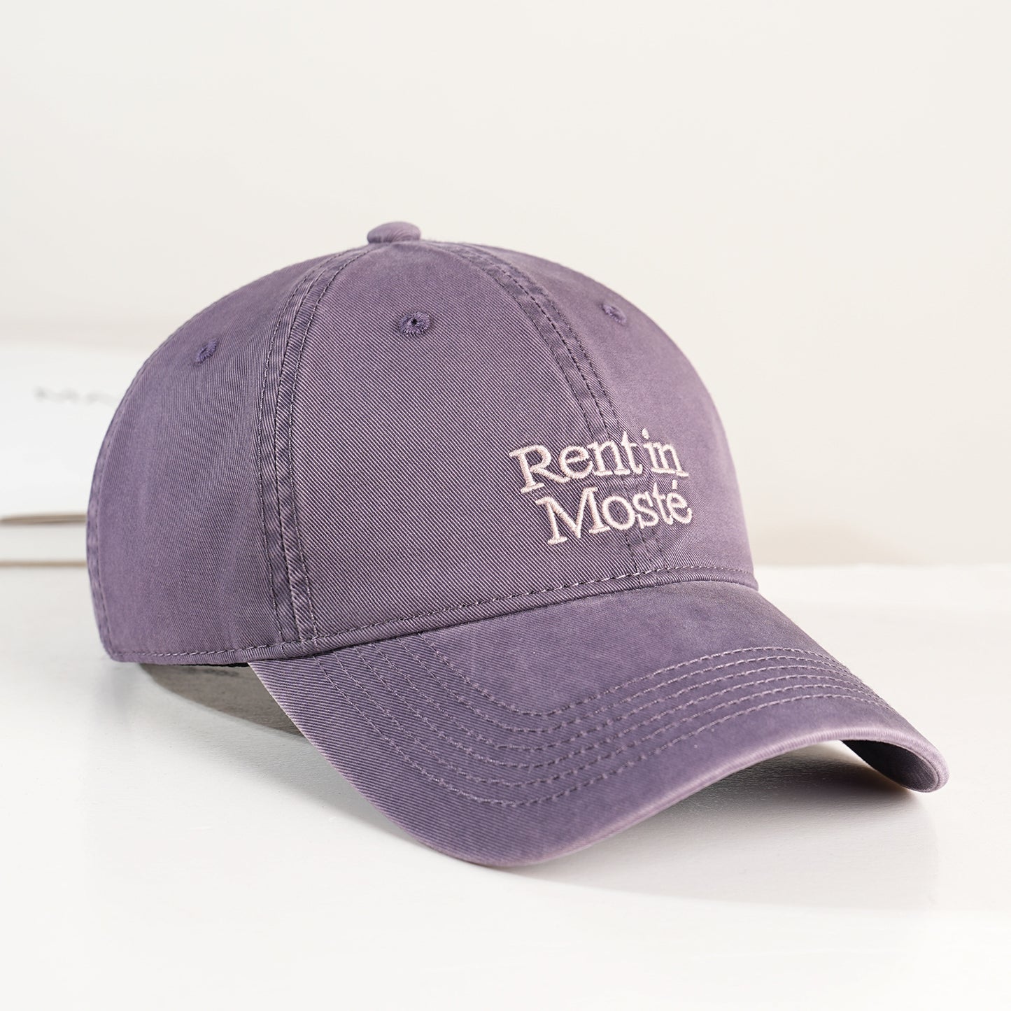 Damen Baumwoll-Baseballkappe mit gesticktem Schriftzug Brehn