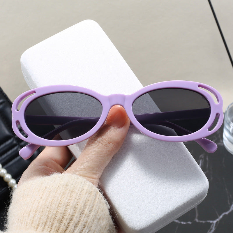 Damen modische Sonnenbrille mit ovalem Rahmen und einzigartigem Design Brehn