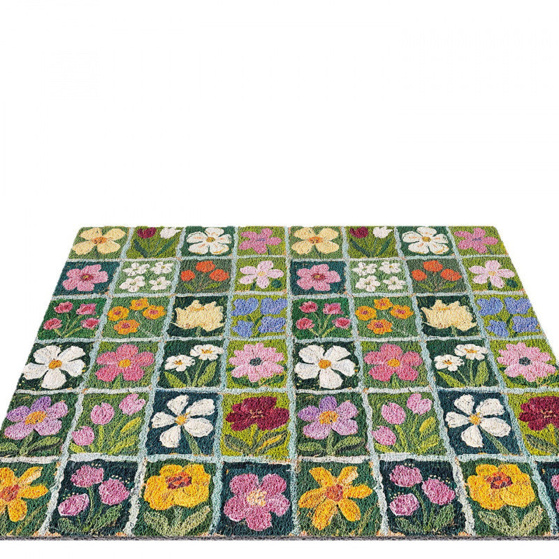 Blumen Patchwork Teppich Brehn