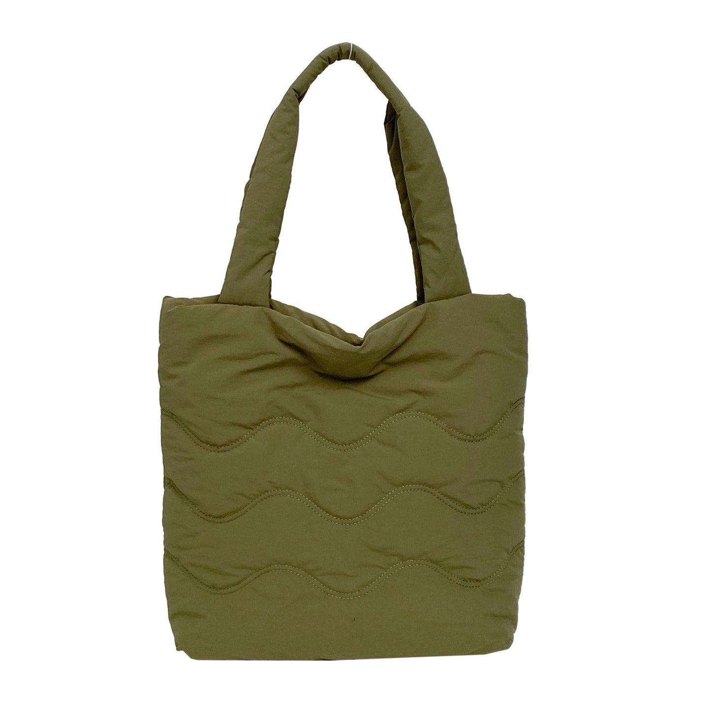 Gefütterte Schultertasche mit Wellenförmigem Design Brehn