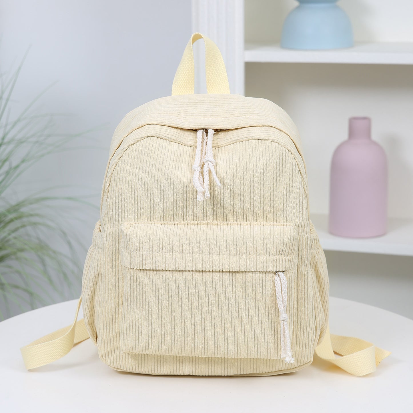 Cord-Rucksack mit Praktischem Frontfach Brehn