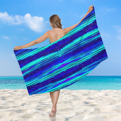 Damen Strandtuch mit lebhaftem Palmenmotiv Brehn