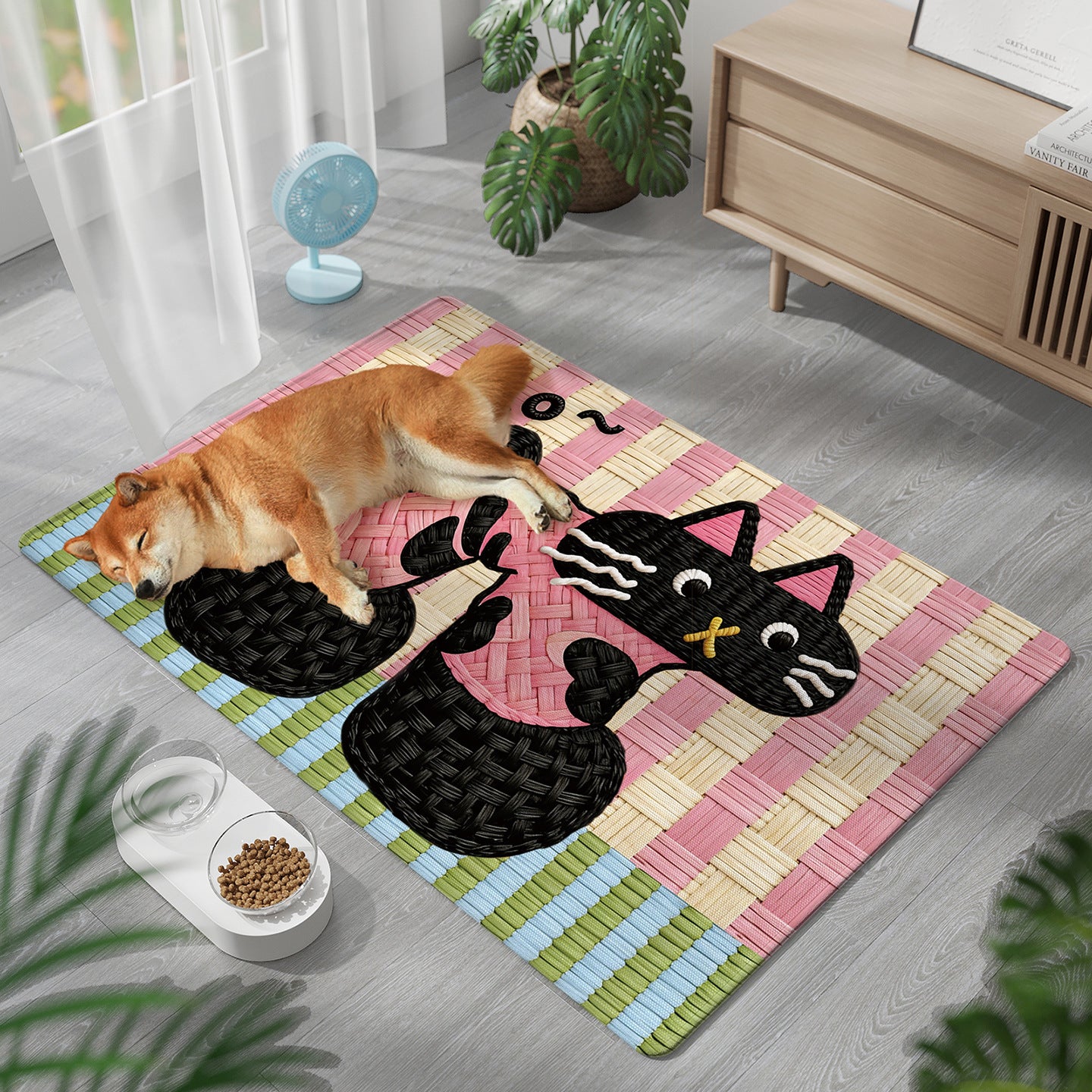 Verspielte katzenmotivierte Haustierkomfortmatte Brehn