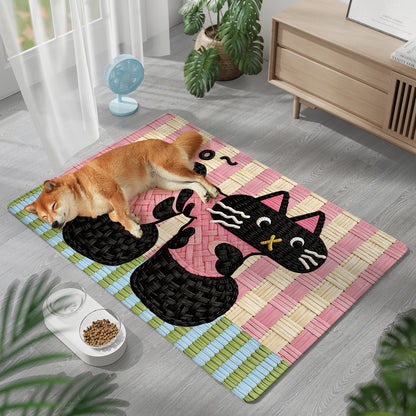 Verspielte katzenmotivierte Haustierkomfortmatte Brehn