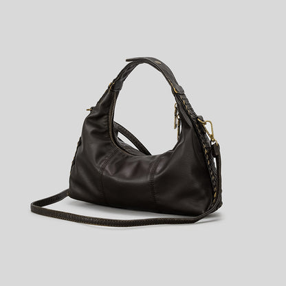 Geflochtene Handheld-Ledertasche