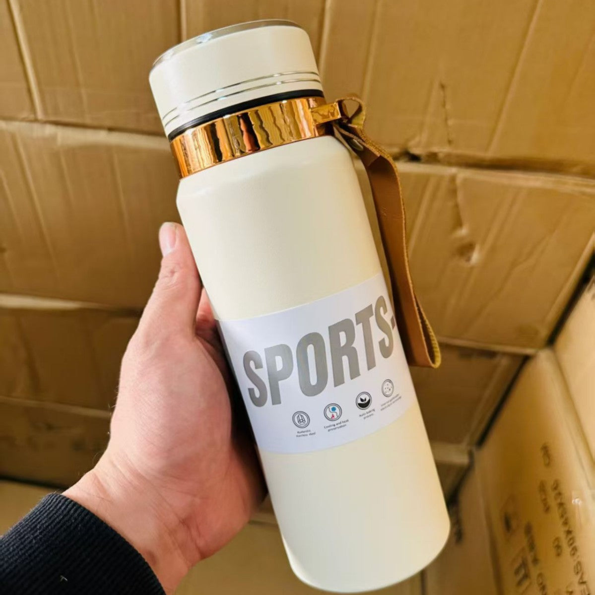 Unisex Sportliche Thermo-Trinkflasche Brehn