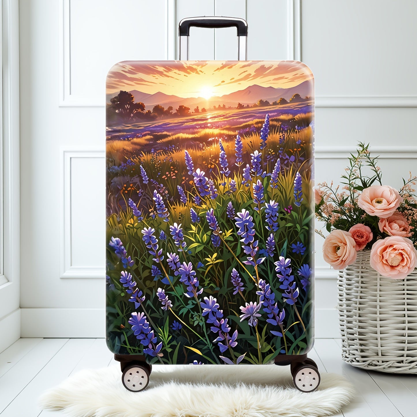 Damen Hartschalenkoffer mit blumigem Kunstdesign Brehn