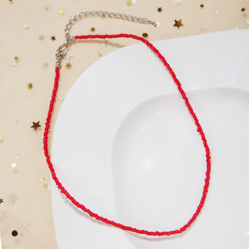 Handgefertigtes Perlen Choker Halsband Brehn