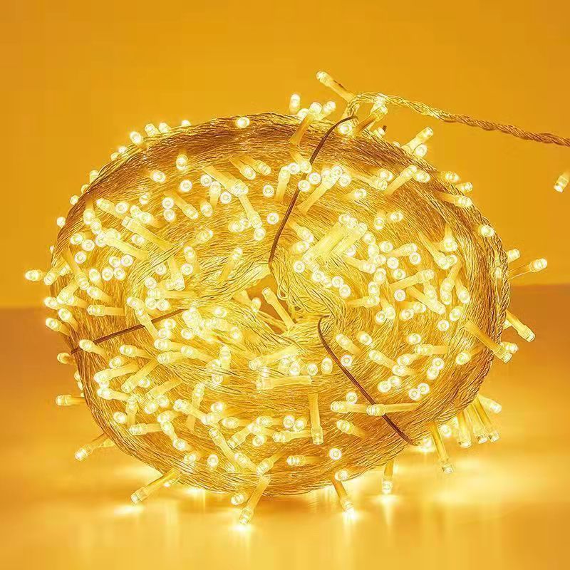 Dekorative Lichterkette mit bunten Kristallkugeln Brehn