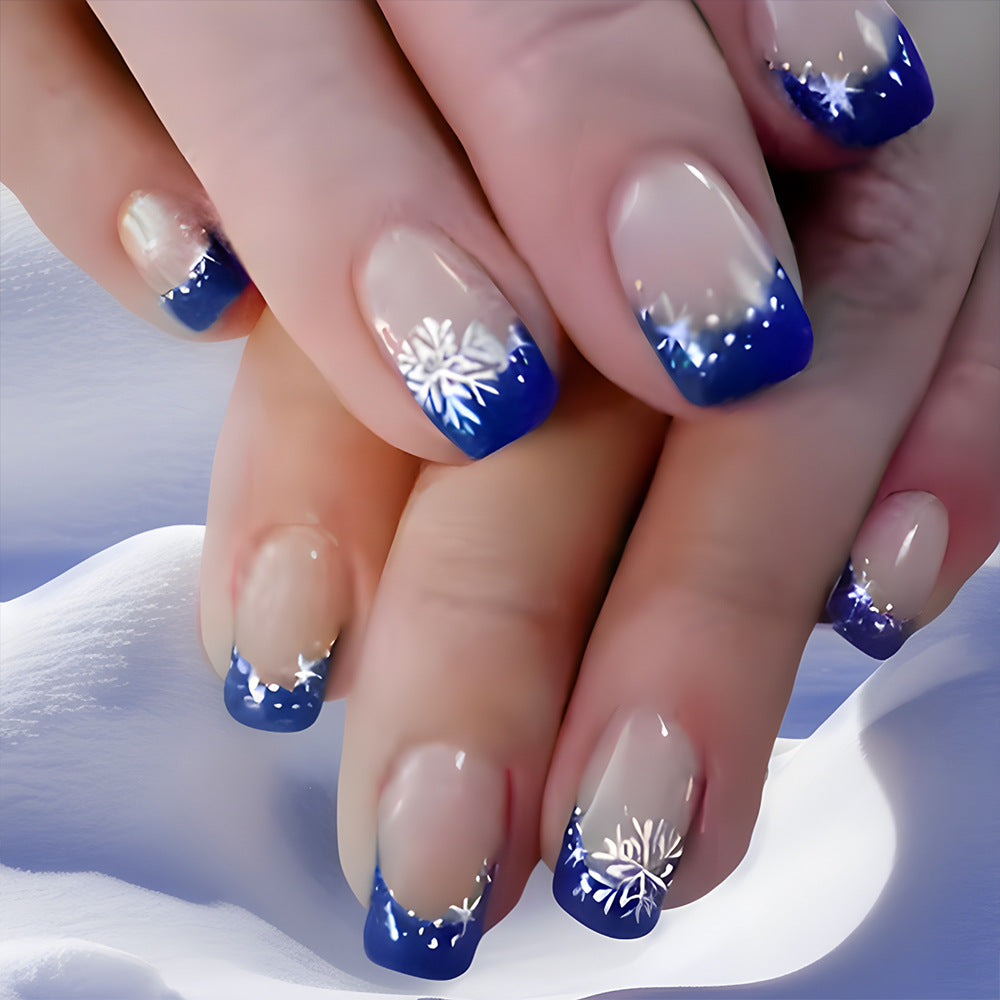 Winter-Themen Presse-On Nagelkunst Brehn