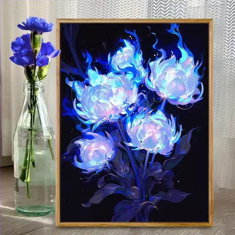 Florale Fantasie Illustrationskunstdruck Brehn