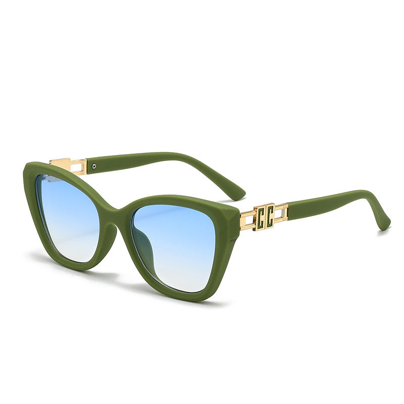 Damen Cat-Eye Sonnenbrille mit luxuriösen Akzenten Brehn