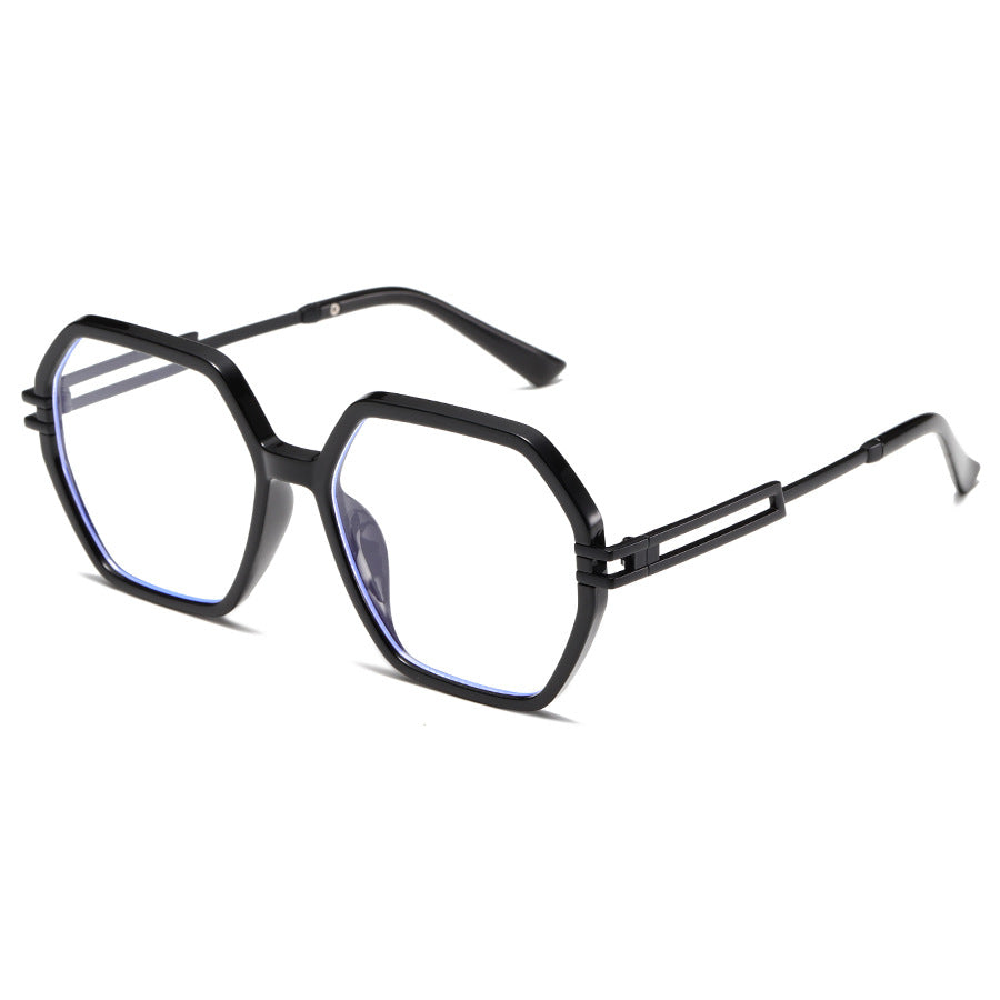 Damen modische Sonnenbrille im avantgardistischen Hexagon-Design Brehn