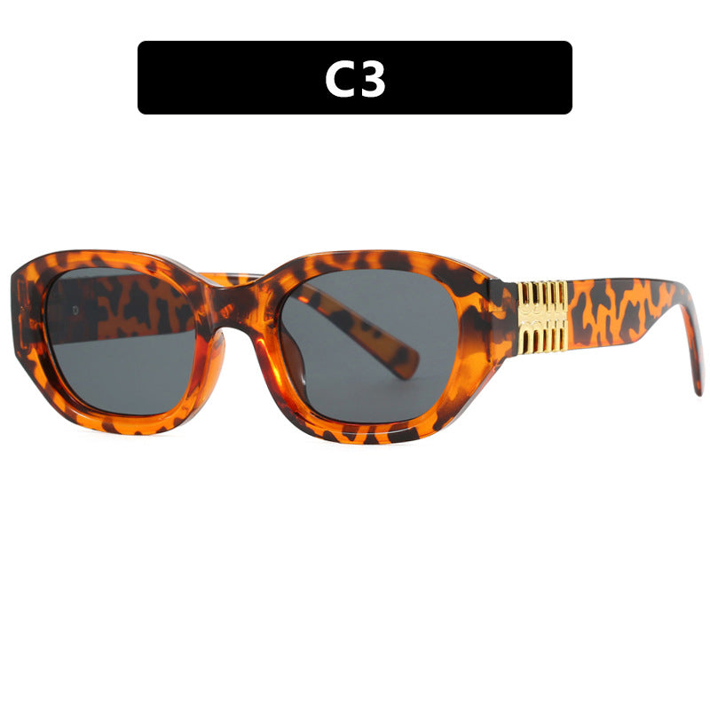 Damen modische Sonnenbrille mit einzigartigem, geometrischem Design und eleganten Akzenten Brehn