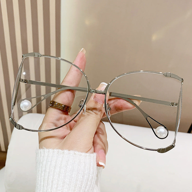 Damen modische Brille mit elegantem Perlendekor Brehn
