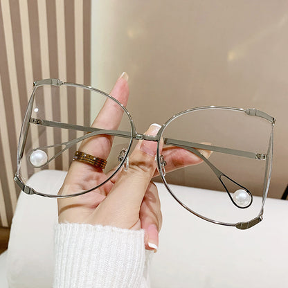 Damen modische Brille mit elegantem Perlendekor Brehn