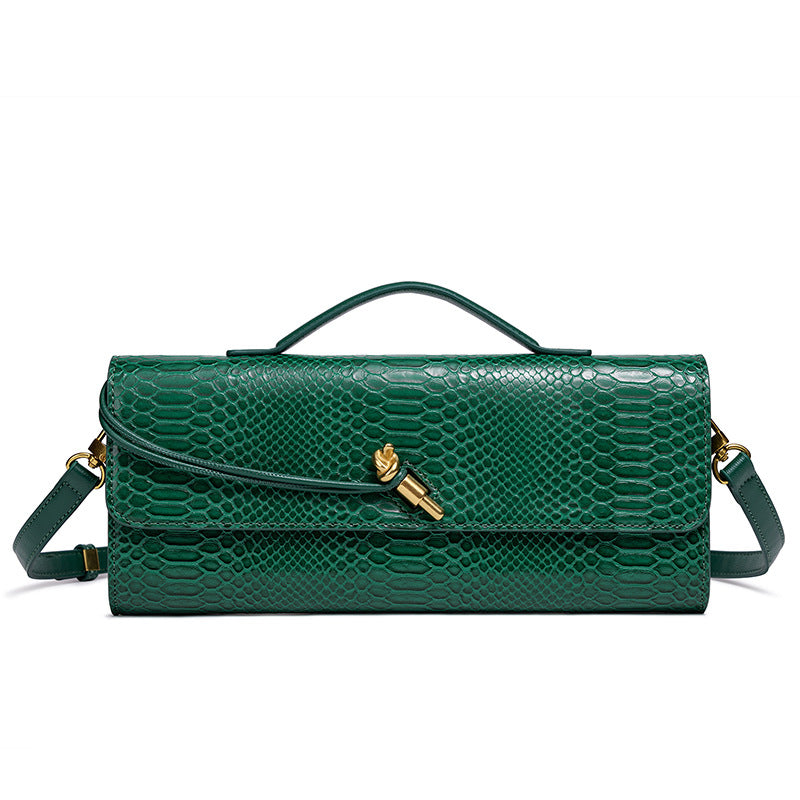Prägung Schlangenprint Abend Clutch Brehn