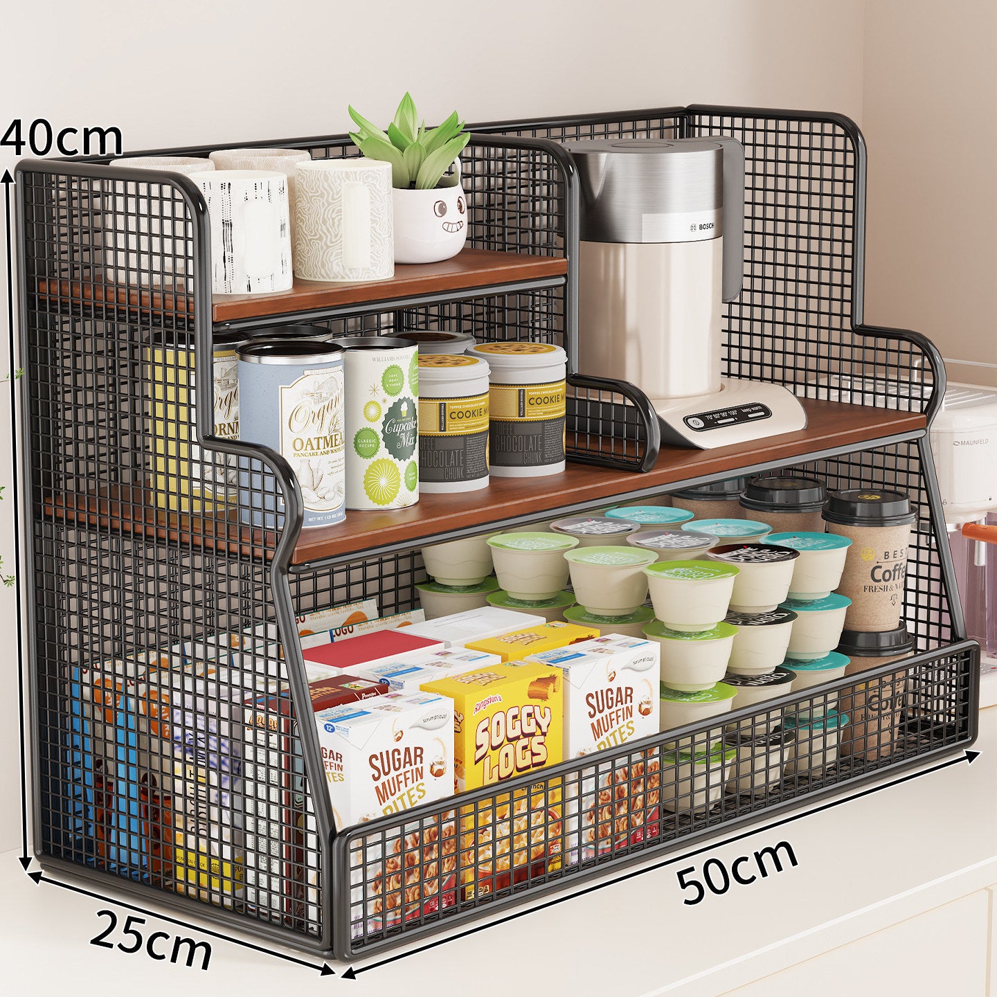 Multi-Ebenen-Küchenregal-Organizer Brehn