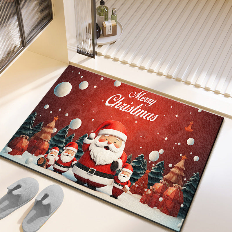 Festliche Weihnachts-Motiv-Badmatte Brehn