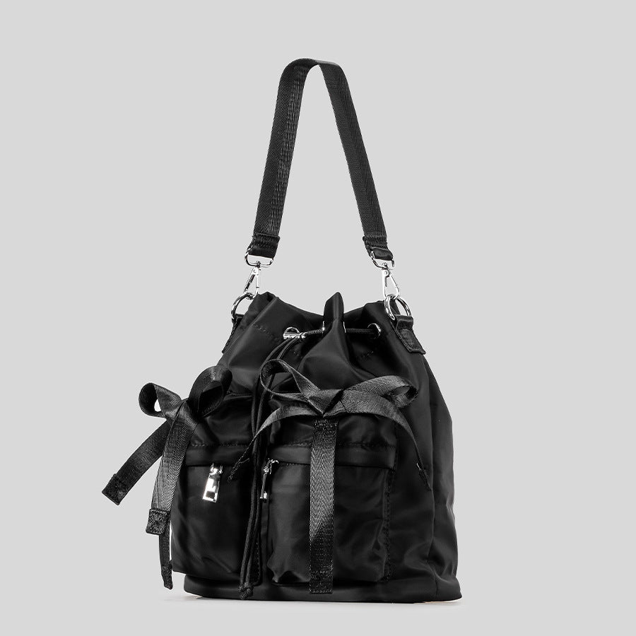 Stylische Freizeit Kordelzug Eimer Tasche