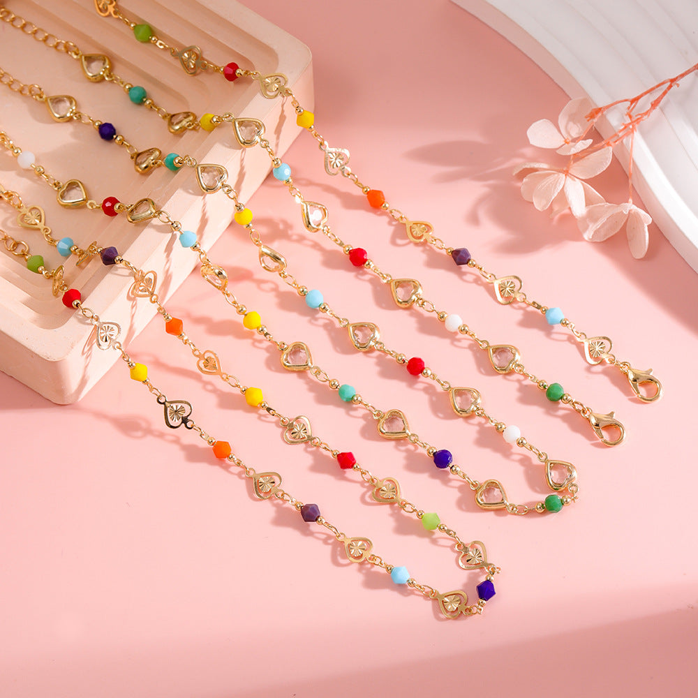 Buntes Herz Charm Armband Brehn