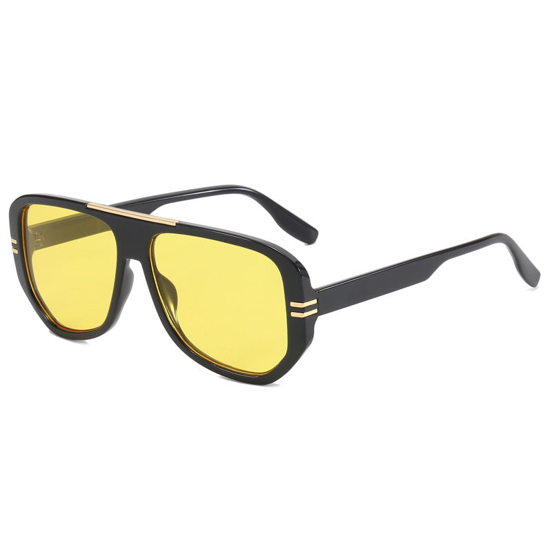 Damen Oversize-Sonnenbrille mit Designer-Rahmen Brehn