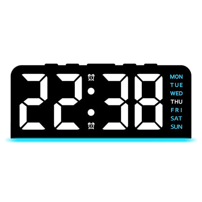 Digitaler Wecker mit Großem Led-Display und Multifunktionaler Anzeige Brehn