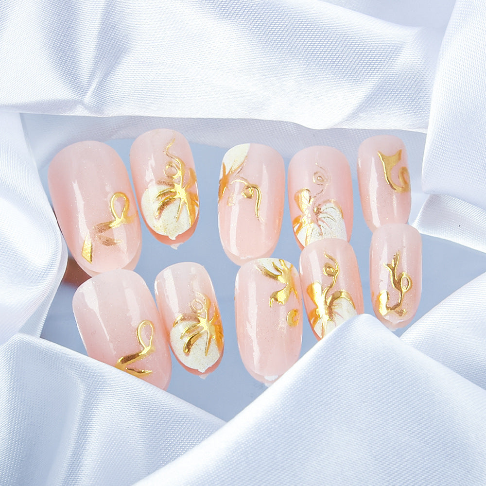 Elegantes Florales Nageldesign Brehn