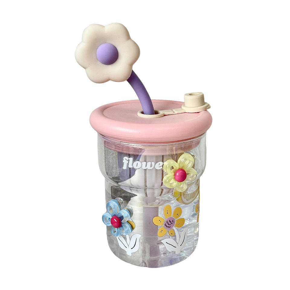 Damen Blüten-Motiv Trinkbecher Brehn