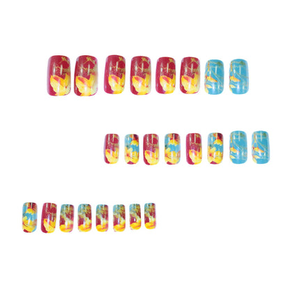 Floral Theme Acryl Nagelkunst Brehn