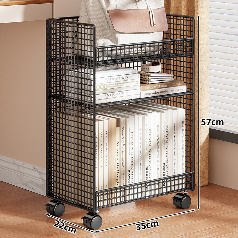 Kompakter vertikaler Drahtgitter-Desktop-Organizer-Regal