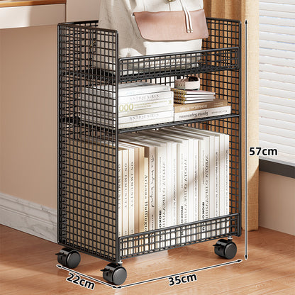 Kompakter vertikaler Drahtgitter-Desktop-Organizer-Regal