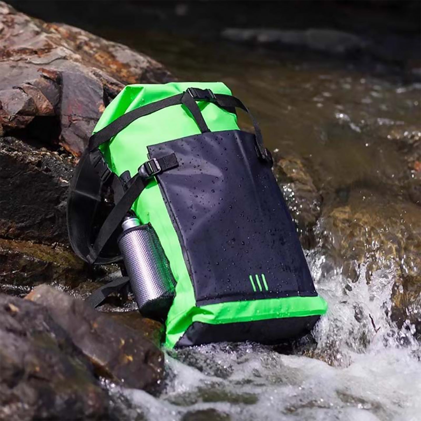 Wasserdichter Rolltop-Rucksack Brehn