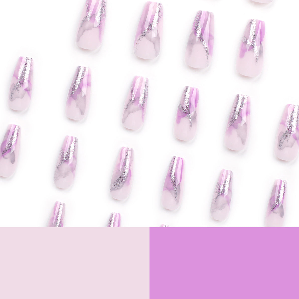 Kunstvolle Nailart mit Glitzerdetails Brehn