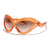 Damen modische Sonnenbrille mit innovativem Wellenrahmen Brehn